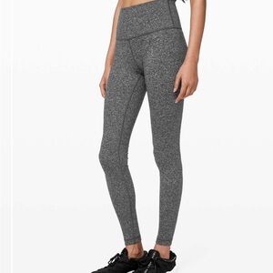 lululemon Wunder Under High Rise 28” Tight - Heathered Black (Gray) -sz 8